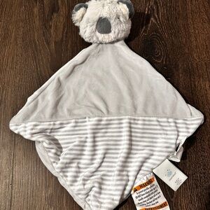 Cloud Island Koala Bear Blanket Lovey Plush Gray White Striped Target